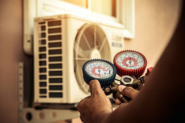 Professional Hvac Maintenance technician working in Millbury, MA